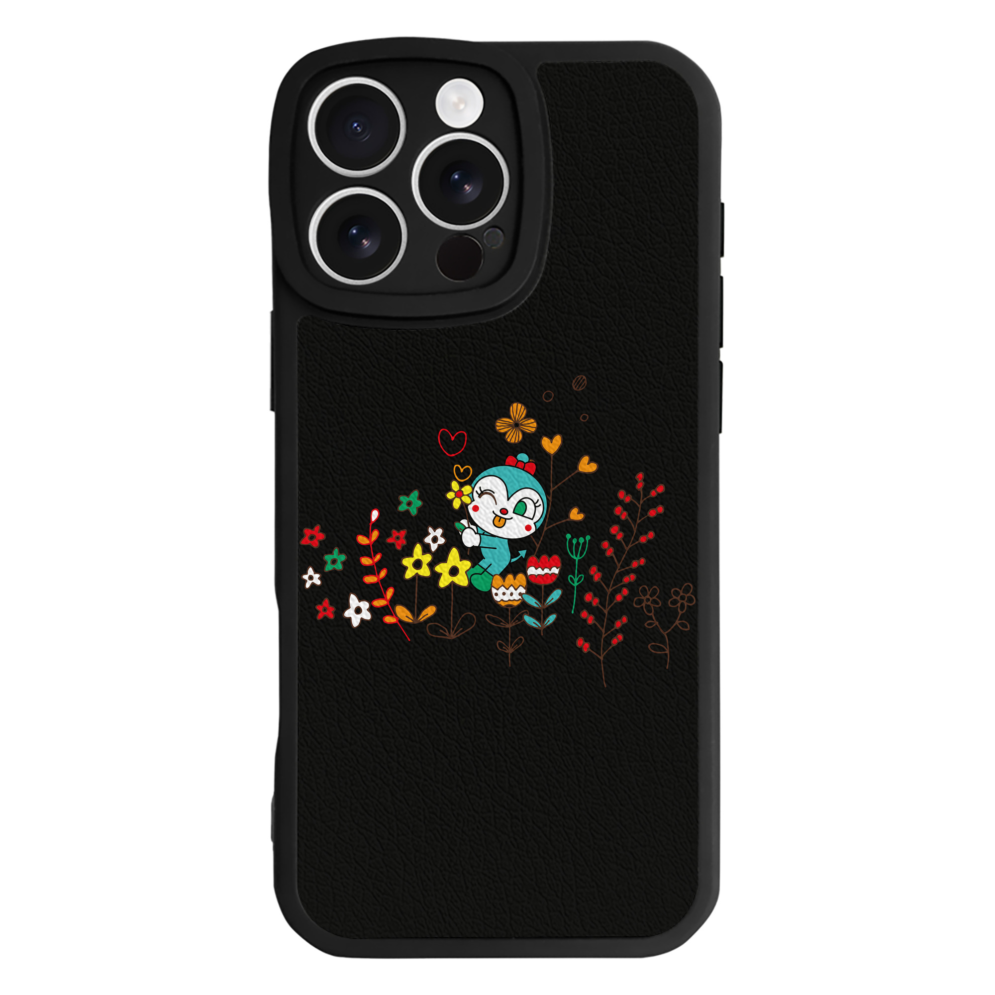 （画像用） アンパンマン Anpanman 【iPhone 16シリーズ対応】シリコンスマホケース（レザー調） 材質：シリコン